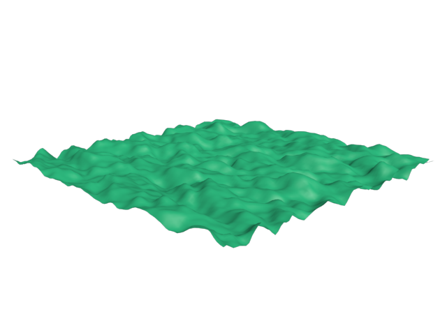 Rendered waves with amplitude = 4.0