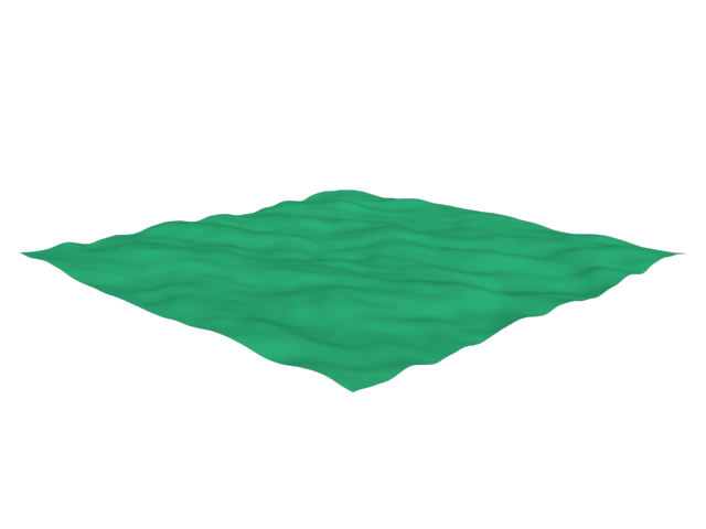 Rendered waves with actual scale = 1000.0 in